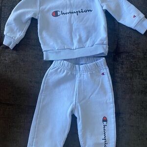 Champion Kids Light Blue Sweatshirt and Joggers Set